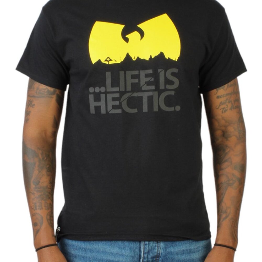 LRG Lifted Research Group X Wu Tang life is hectic shirt Black RARE